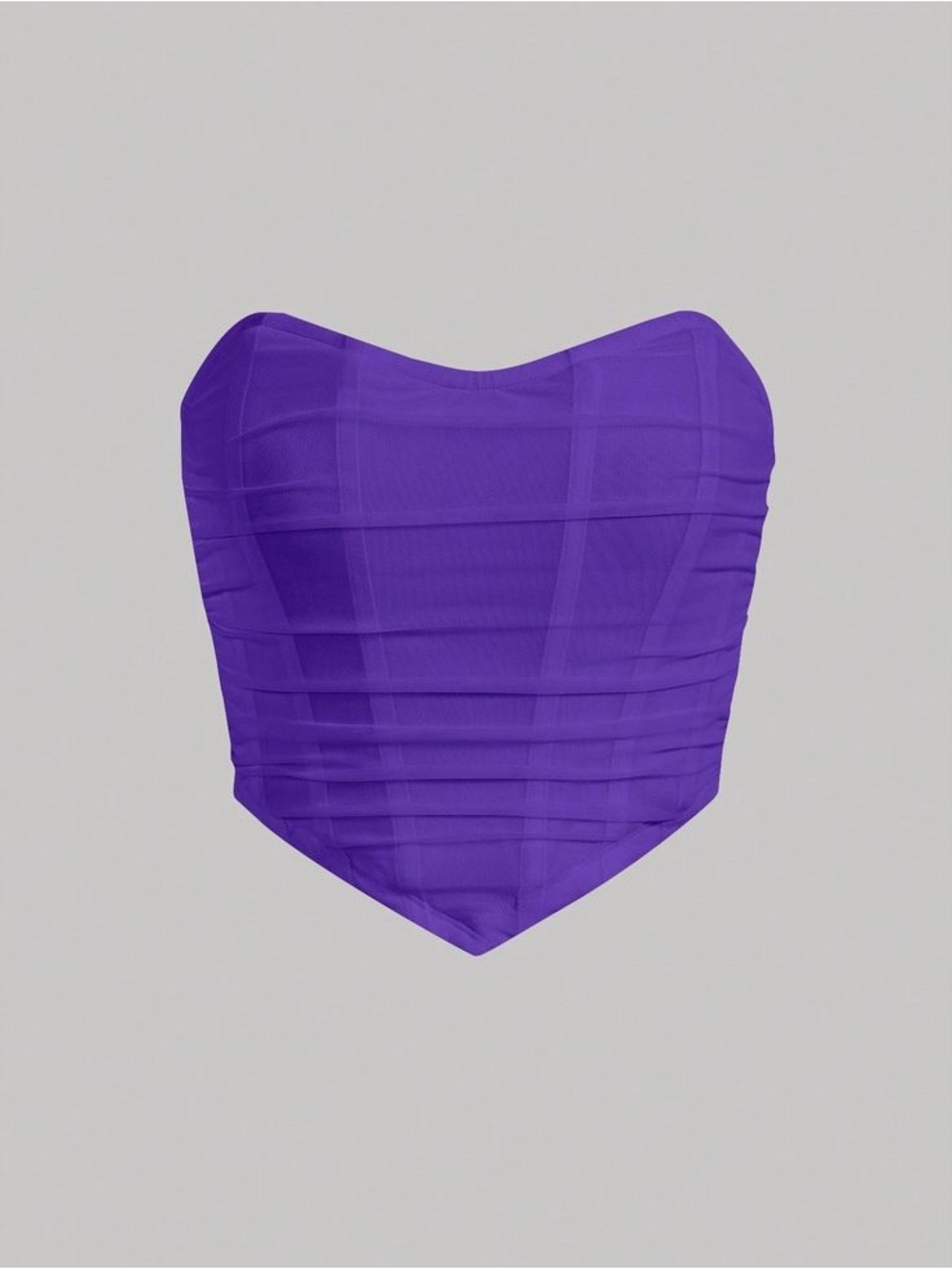 SHEIN Purple Strapless Corset Top | Size: Small